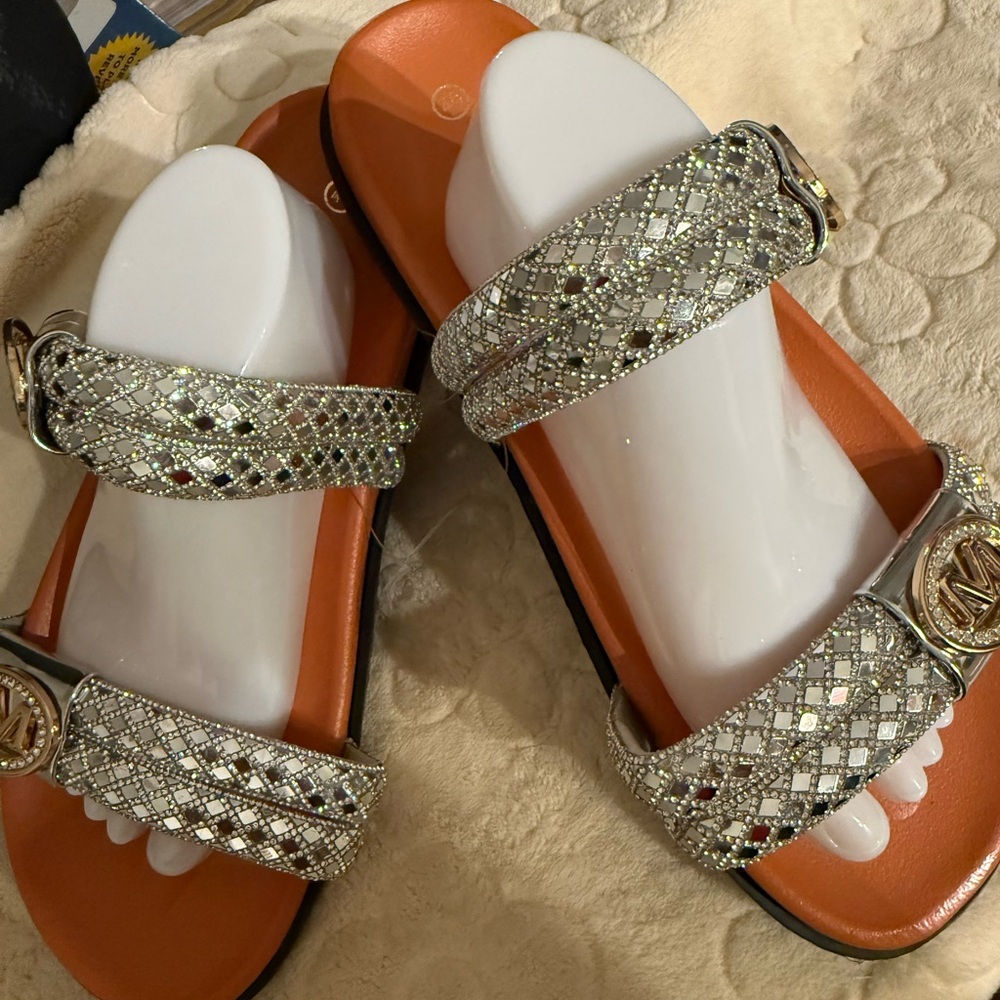 Sparkling Silver Women's Sandals